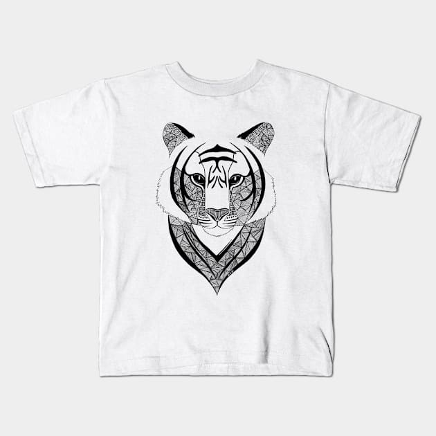 Zoo et Be - Tiger Kids T-Shirt by Art_et_Be